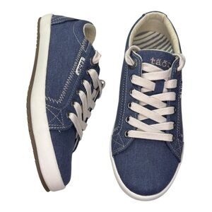 NEW Taos Star Denim Blue Women’s 5 Canvas Low Top Lace Up Sneaker Shoes